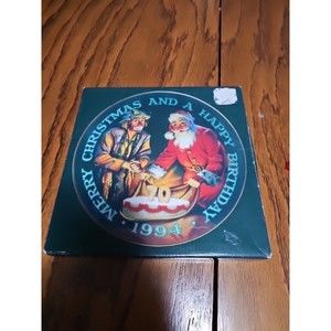 1994 D.L. RUSTY RUST "Yes Emmett, There Is A Santa Claus!" Collector Plate W/Box